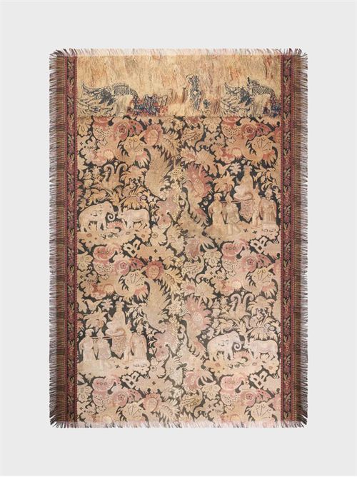 Pure silk shawl with exotic motif PIERRE-LOUIS MASCIA | 135X195S4518731